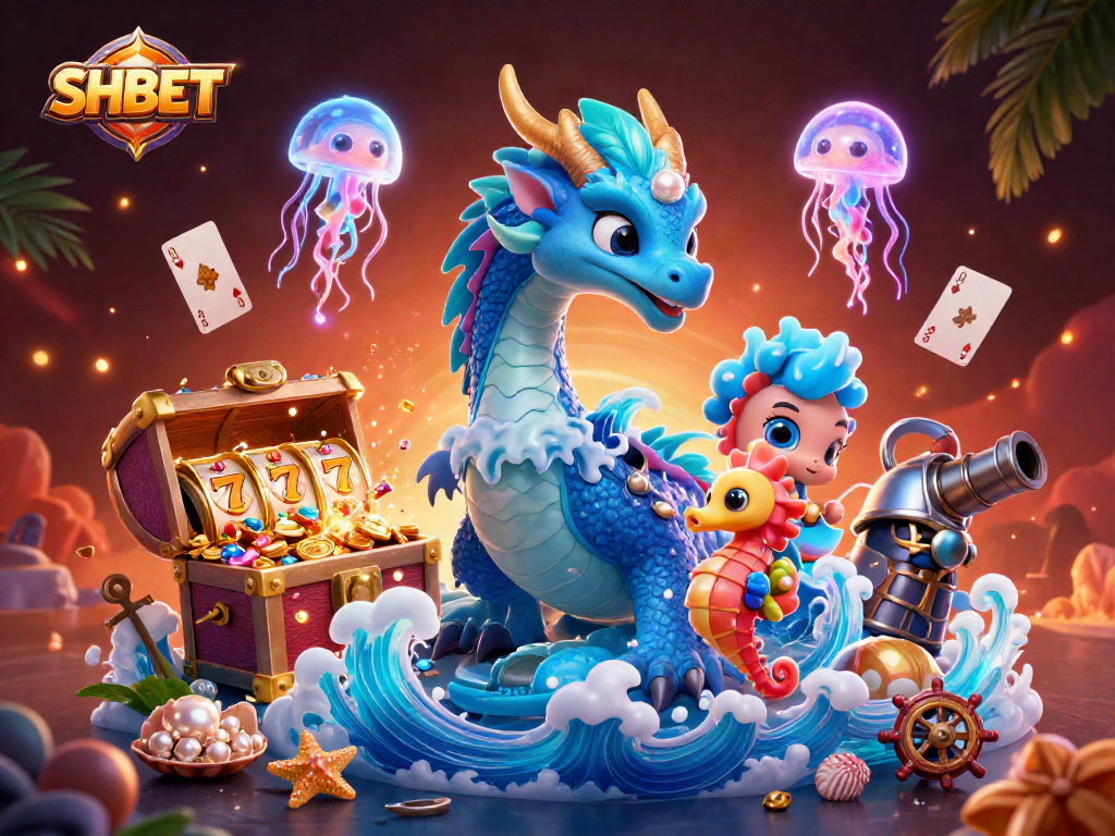 Experience thrilling gaming at SHBET with vibrant characters and exciting casino elements