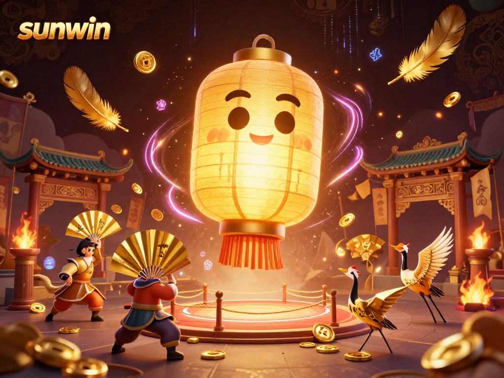Experience the vibrant action at sunwin casino with a stunning 3D lantern spirit and rich gaming elements.